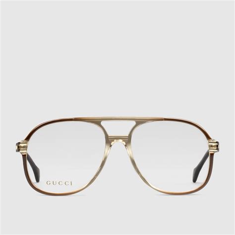 gucci aviator optical frame|gucci aviator eyeglass frames.